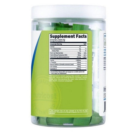 Nutricost, Energy Complex Stickpacks Green Apple, 20 Sticks Nutricost