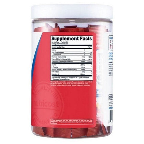 Nutricost, Energy Complex Stickpacks Fruit Punch, 20 Sticks Nutricost