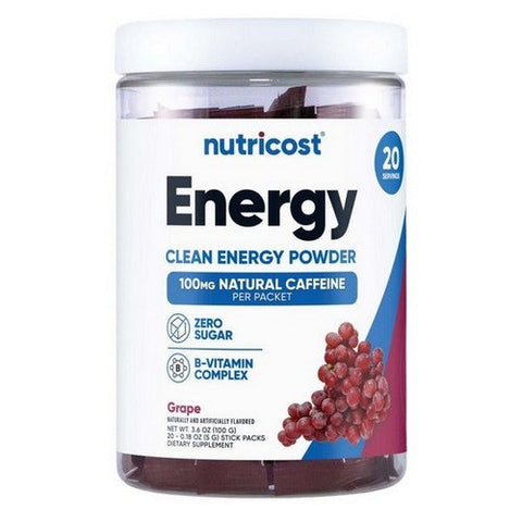 Nutricost, Energy Complex Stickpacks Grape, 20 Sticks Nutricost
