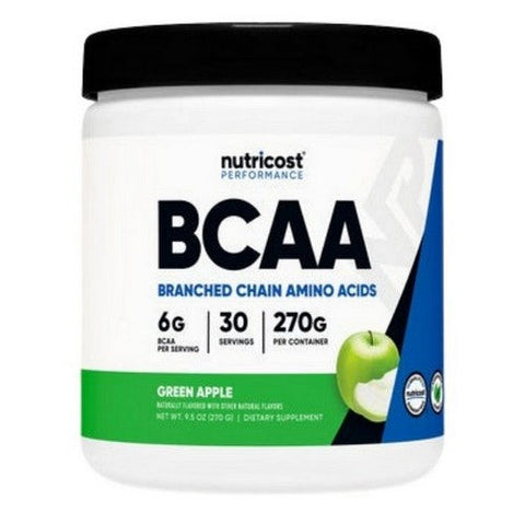 Nutricost, BCAA Powder Green Apple, 30 Serving Nutricost
