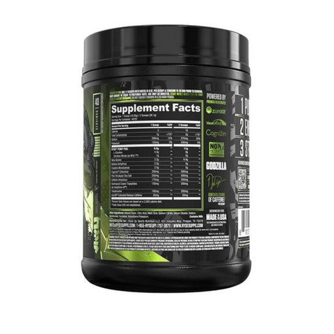 Ryse Supplements, Godzilla Pre Workout Green Apple, 790 Grams