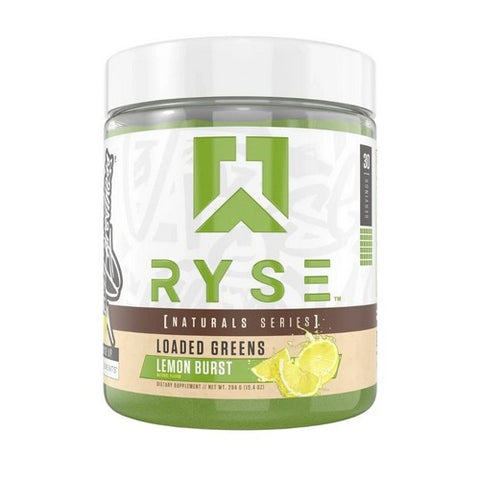 Ryse Supplements, Loaded Greens Lemon, 420 Grams