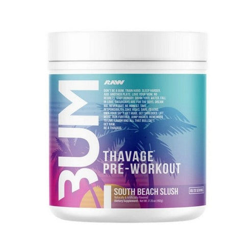 Raw Nutrition, Thavage Pre Workout South Beach Slush, 516 Grams