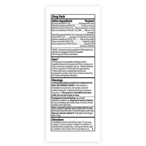 The Relief Products, Mucus And Sinus Spray, 0.67 Oz The Relief Products