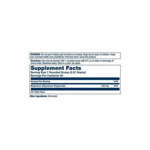 Solaray, High Absorption Magnesium Glycinate Powder Unflavoured, 350 Mg, 9.8 Oz Solaray