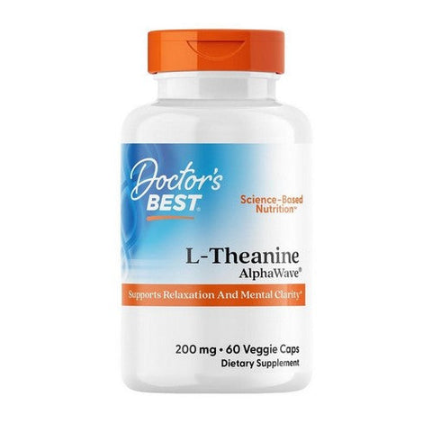 Doctors Best, L-Theanine AlphaWave, 200 Mg, 60 Veg Caps Doctors Best