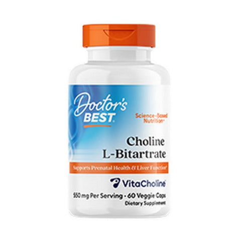 Doctors Best, Choline L-Bitartrate, 550 Mg, 60 Veggie Caps Doctors Best