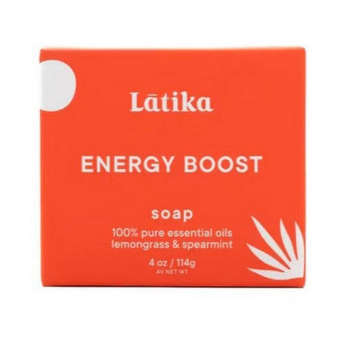 Latika Soap, Bar Soap Energy Boost, 4 Oz Latika Soap