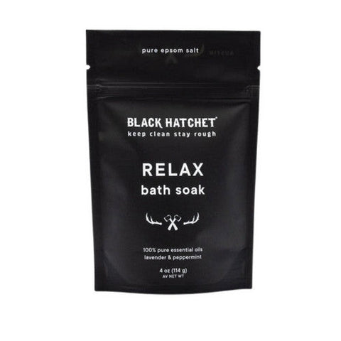 Latika Soap, Black Hatchet Bath Soak Relax, 4 Oz Latika Soap
