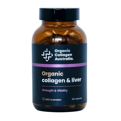 Organic Collagen Australia, Pure Collagen With Liver, 120 Capsules Organic Collagen Australia