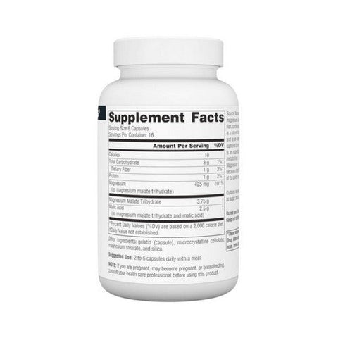 Source Naturals, Magnesium Malate, 100 Caps Source Naturals
