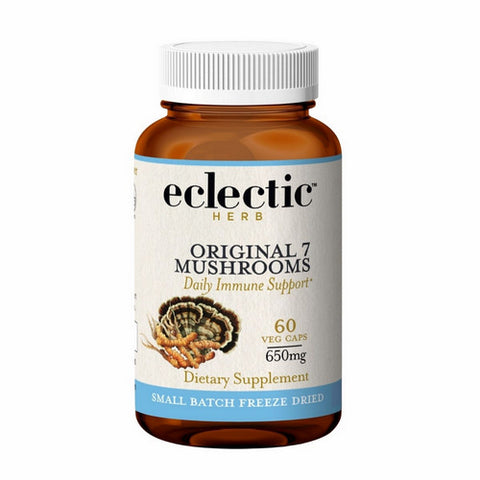 Eclectic Herb, Original 7 Mushrooms, 650 Mg, 30 Veg Caps Eclectic Herb