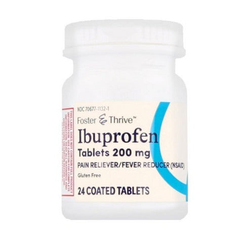 Foster And Thrive, Ibuprofen Coated Tablets, 200 Mg, 24 Tabs Foster And Thrive