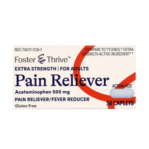 Foster And Thrive, Extra Strength Pain Reliever, 50 Caps Foster And Thrive