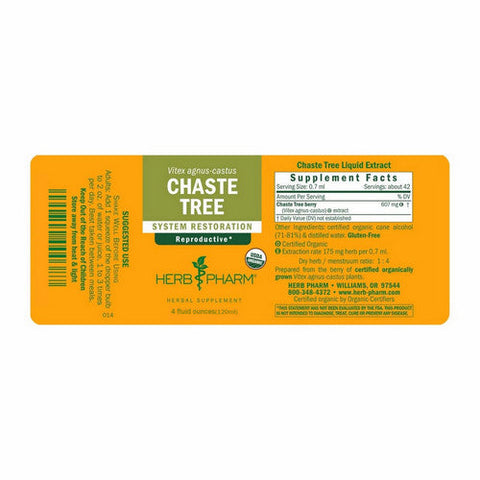 Herb Pharm, Chaste Tree, 4 Oz Herb Pharm