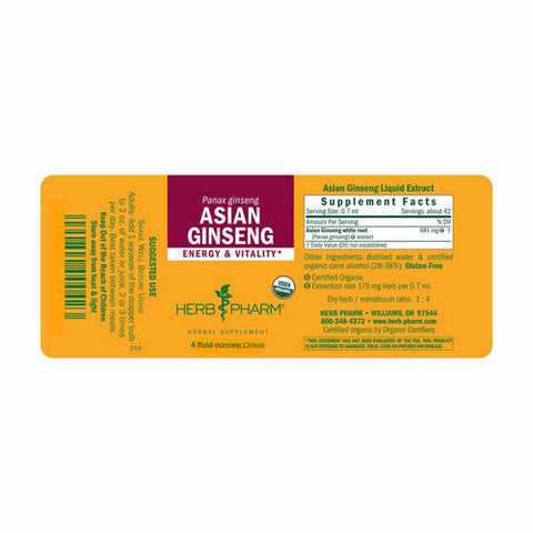 Herb Pharm, Ginseng, 4 Oz Herb Pharm