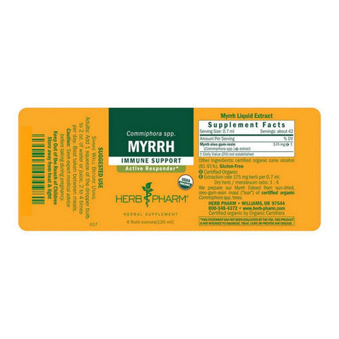 Herb Pharm, Myrrh, 4 oz Herb Pharm