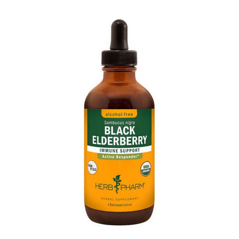 Herb Pharm, Black Elderberry Glycerite, 4 Oz