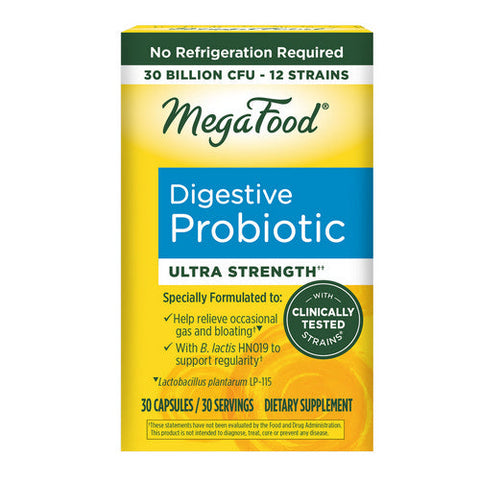 MegaFood, Digestive Probiotic Ultra Strength, 30 Capsules MegaFood