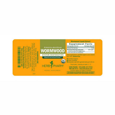 Herb Pharm, Wormwood, 4 Oz Herb Pharm
