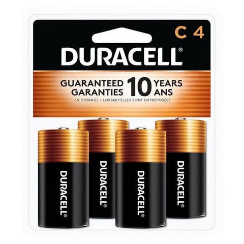 Duracell, Alkaline Batteries C, 4 Count Duracell