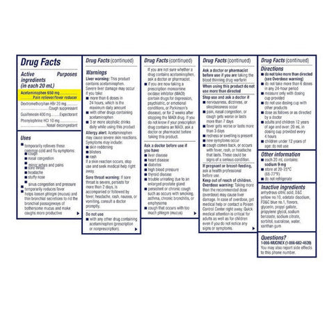 Mucinex, Fast Max Cold Flu And Sore Throat Clear And Cool Liquid, 6 Oz Mucinex