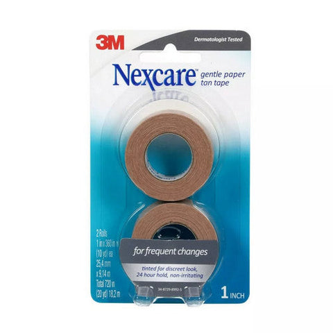 Nexcare, Gentle Paper Tan Tape, 2 Count Nexcare