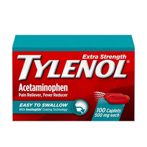 Tylenol, Extra Strength Acetaminophen Caplets, 500 Mg, 100 Count Tylenol