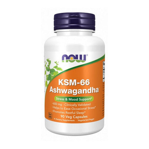 Now Foods, KSM-66 Ashwagandha, 90 Veg Caps Now Foods