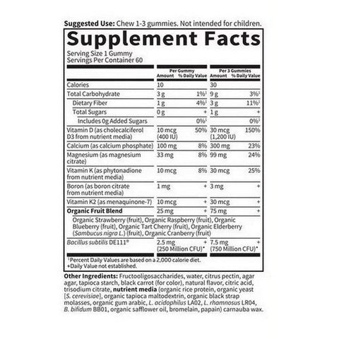 Garden of Life, Vitamin Code Calcium and Magnesium Raspberry, 60 Count Garden of Life