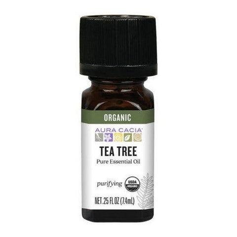 Aura Cacia, Aura Cacia Organic Tea Tree Essential Oil, 0.25 Oz
