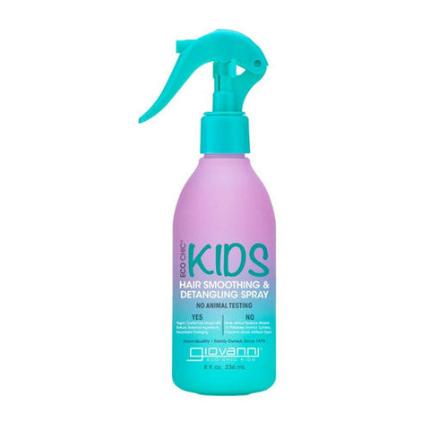 Giovanni Cosmetics, Eco Chic Kids Hair Smoothing And Detangling Spray, 8 Oz Giovanni Cosmetics