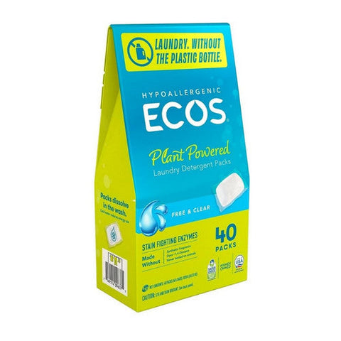 Earth Friendly Products, Free And Clear Liquidless Laundry Detergent, 40 Count Earth Friendly Products