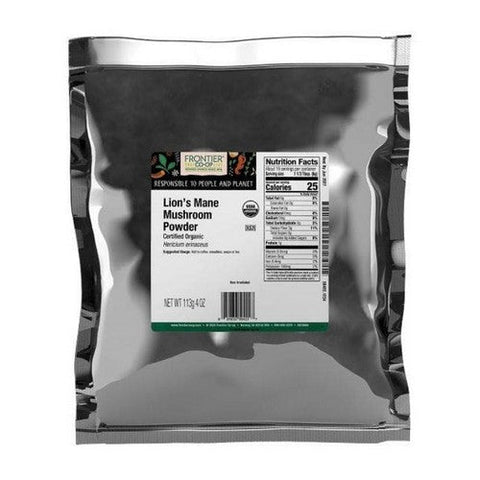 Frontier Co-op, Organic Lions Mane Mushroom Powder, 0.25 Lb Frontier Co-op