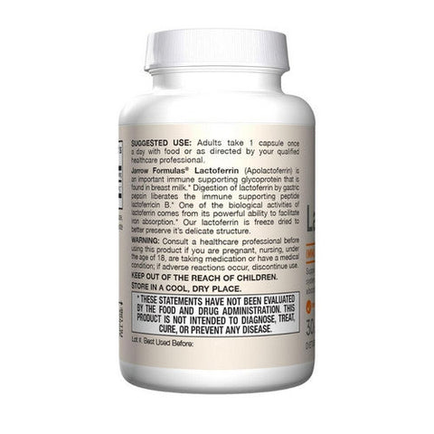 Jarrow Formulas, Lactoferrin, 250 mg, 30 Capsules Jarrow Formulas