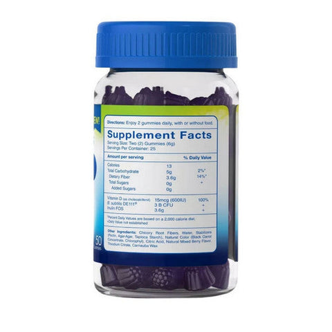 Trubiotics, Digestive + Immune Health Gummies Mixed Berry, 50 Count Trubiotics