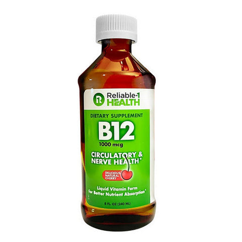 Reliable1, Liquid Vitamin B12, 1000 Mcg, 8 Oz Reliable1