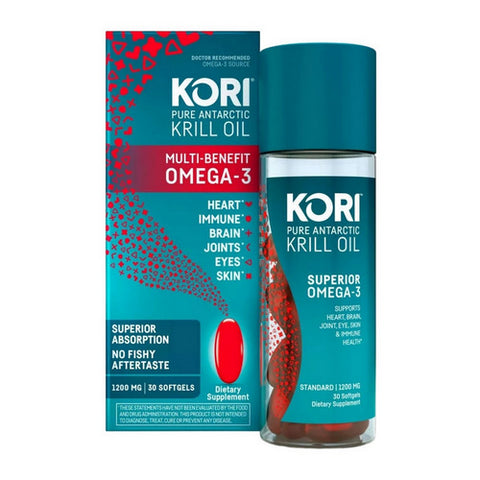 Kori, Krill Oil Superior Omega-3, 1200 Mg, 30 Softgels Kori