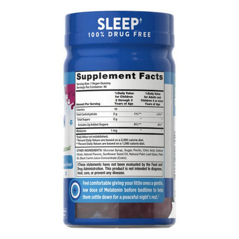Nature's Truth, Just 4 Kidz Sleep Melatonin Gummies Natural Cherrylicious, 40 Count Nature's Truth