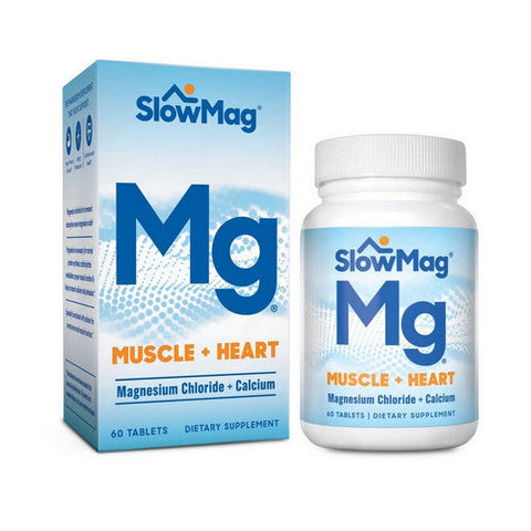 Slow Magnesium, Muscle + Heart Delayed-Release, 60 Tabs Slow Magnesium