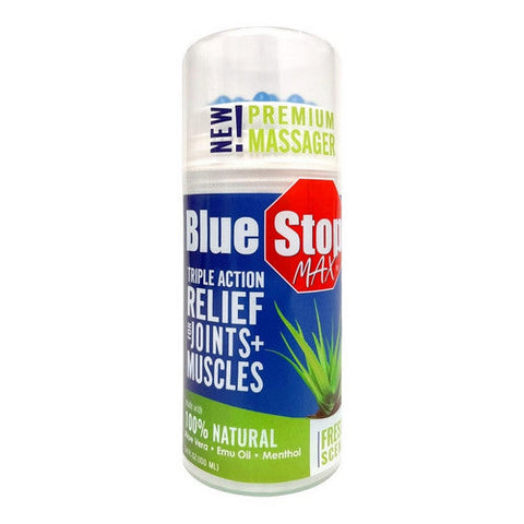 Blue Stop Max, Triple Action Joints Muscles Relief, 3.4 Oz Blue Stop Max