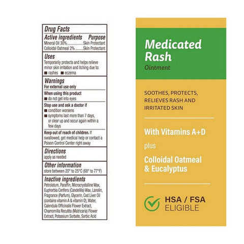 A+D, Medicated Rash Ointment, 1.5 Oz A+D