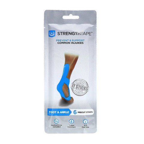 StrengthTape, StrengthTape Foot And Ankle Kinesiology Taping Kit, 1 Count StrengthTape