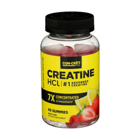Con-Cret, Creatine HCl Gummies For Men And Women, 60 Count Con-Cret