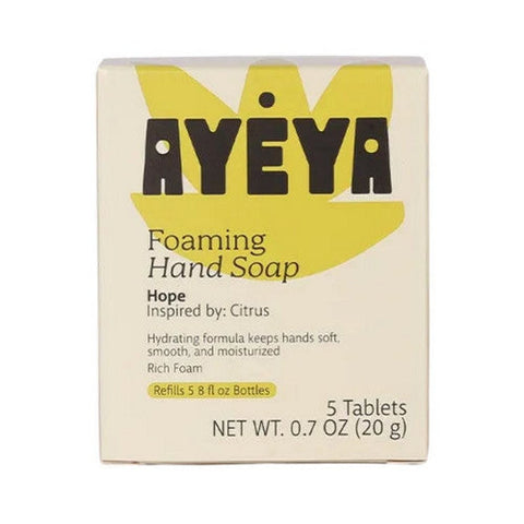 Ayeya, Foaming Hand Soap Citrus, 5 Tabs Ayeya
