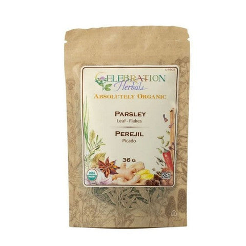 Celebration Herbals, Organic Parsley Leaf Flakes, 36 Grams Celebration Herbals