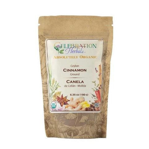 Celebration Herbals, Organic Cinnamon True Powder, 16 Oz Celebration Herbals