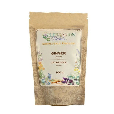 Celebration Herbals, Organic Ginger Root Powder, 100 Grams Celebration Herbals