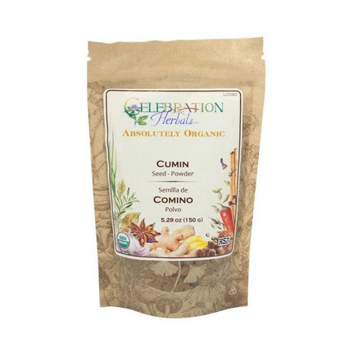 Celebration Herbals, Organic Cumin Seed Powder, 16 Oz Celebration Herbals