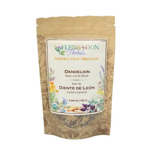 Celebration Herbals, Organic Dandelion Root Cut And Shifted, 16 Oz Celebration Herbals